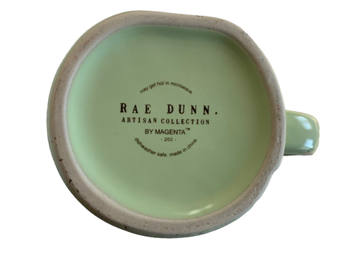 Rae Dunn Green Speckled Mug "BOOM CHICKA BOOM" Coffee Cup - Picture 5 of 5