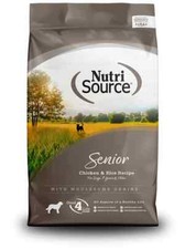 NutriSource Senior Chicken & Rice Recipe with Wholesome Grains Dog Food - 4LB