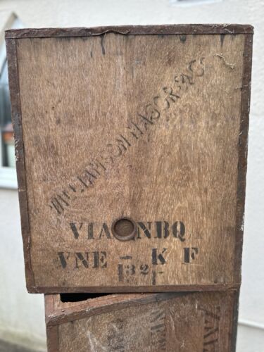 Tea Chest Crate Vintage Wooden Storage Box X3 Rare Find - Picture 4 of 5