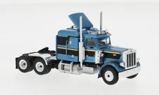 BREKINA  1973  PETERBILT 359  TRACTOR  BLUE / BLACK    HO  1/87   PLASTIC