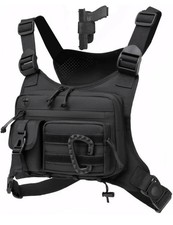 Tactical Chest Pack Men EDC Waterproof Anti-Theft Vest Outdoor Cycling Running