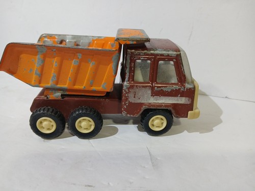 Dumper vintage acciaio pressato Mack rosso arancione - Foto 5 di 10