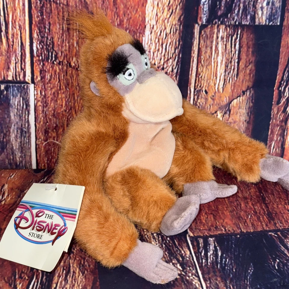 Mini bolsa de frijoles de peluche libro de la selva orangután de la tienda Disney King Louie Foto 3 de 4
