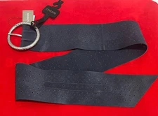 Chico’s Women’s Blue Donnatella 3 SZ Leather Sash Belt Size Small New