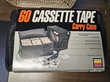 NEW Gemini Double Sided Cassette Tape Carrying Case 60 Tapes W/Strap 1993