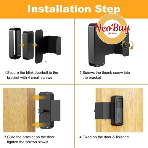 Doorbell Mount – Anti-Theft, Rental Friendly, Tool-Free Installation - Picture 8 of 9