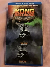 Kong: Skull Island (Blu-ray, DVD, Digital 2017) W/ Slip Cover; Brie Larson, SLJ
