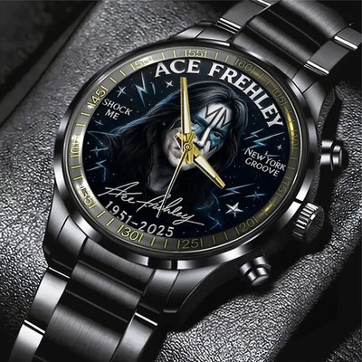 Ace Frehley Black Stainless Steel Watch