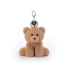 Leisure Bear Cute Keychain, Soft Stuffed Plush Toy Keyring for Kids' Backpack...