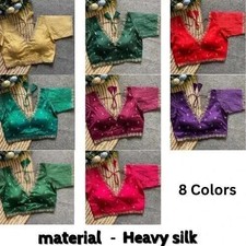 Saree Blouse Readymade Designer Sari Choli Indian Party Wear Bollywood Dress