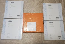 NEW Sealed Creative Memories 12x12 Orange Flex-Hinge Scrapbook Album Set 30 Page
