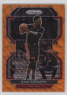 2021-22 Panini Prizm Orange Wave Prizm 5/60 Bam Adebayo #228 11c7
