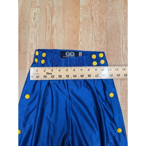 VTG Breakaway Pants Full Snap Tear Away Basketball Blue Youth M Made USA - Picture 4 of 7