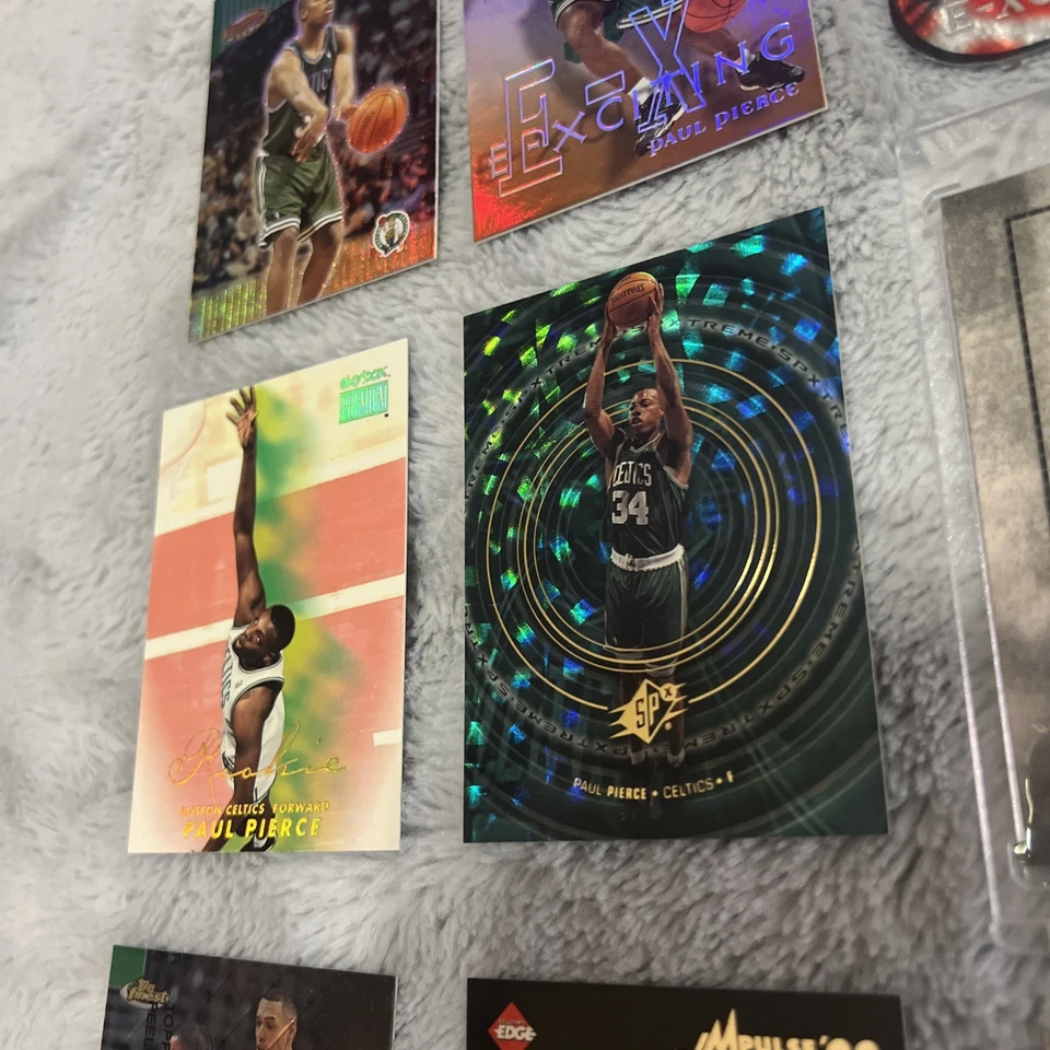 Skybox E-Xciting Paul Pierce 1999-00 + Topps cromado + EX RC + E-X + 12 insertos SP Foto 3 de 4