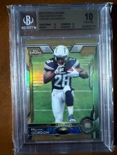 Melvin Gordon 2015 Topps Chrome Gold Refractors - PRISTINE!
