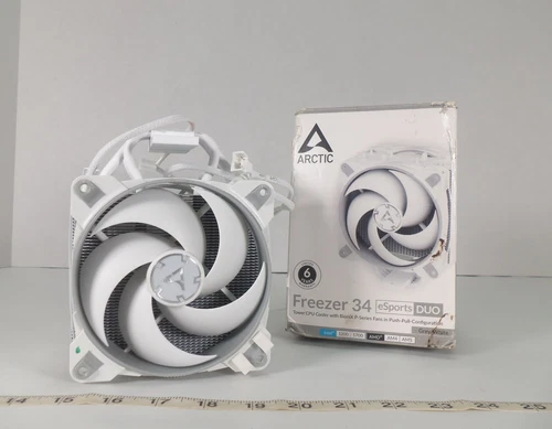NOS Arctic Freezer 34 CPU Cooler Fan eSport DUO White Computer Tower Gamer PC
