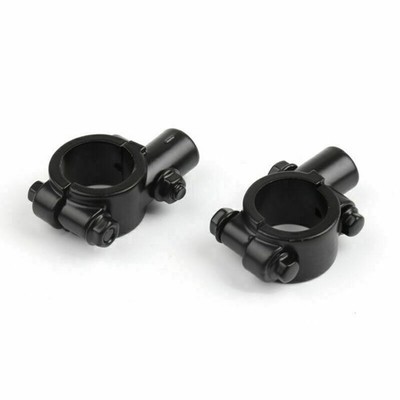 Motorcycle Bike 1'' Lenkerschelle 10MM Thread Mirror Halterung Clamp Adaptor