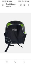 Trunki BoostApak Car Booster Seat Backpack Green Black Kids Travel Bag