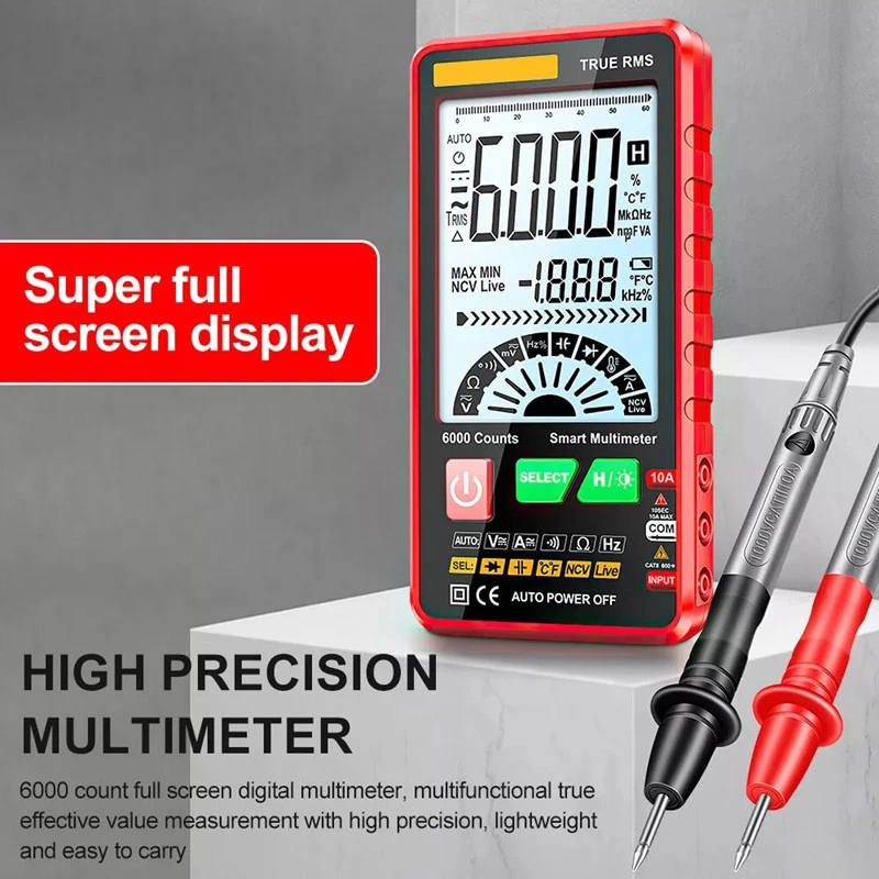 Digital Multimeter Voltmeter Strommessgerät Tester Messung von AC/DC Spannung - Bild 2 von 4