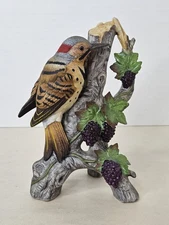 Vintage Northern Flicker Woodpecker Bird Andrea By Sadek Figurine 1993 Japan