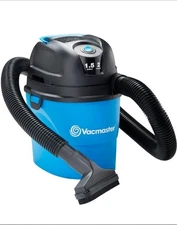 Vacmaster 1.5gal Portable Wet/Dry Vac w/ Car Nozzle - 600W Corded Shop Vacuum