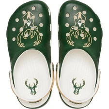 Crocs Adult NBA Milwaukee Bucks Classic Clogs