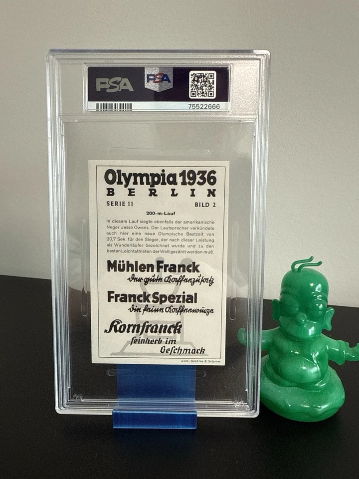 1936 Muhlen Franck Olympia 1936 Jesse Owens #2 Serie 11 - PSA 4, EN MUY BUEN ESTADO-EX Foto 2 de 2