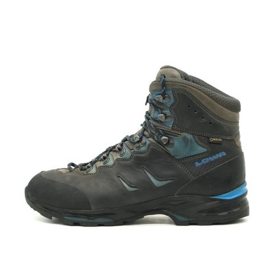 Lowa Herren Camino GTX Stiefel Grau Blau Nubukleder Mittel Wanderschuhe EU 44.5