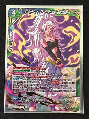 Dragon Ball Super Card Game Android 21 Full Power Counter SR Foil Card