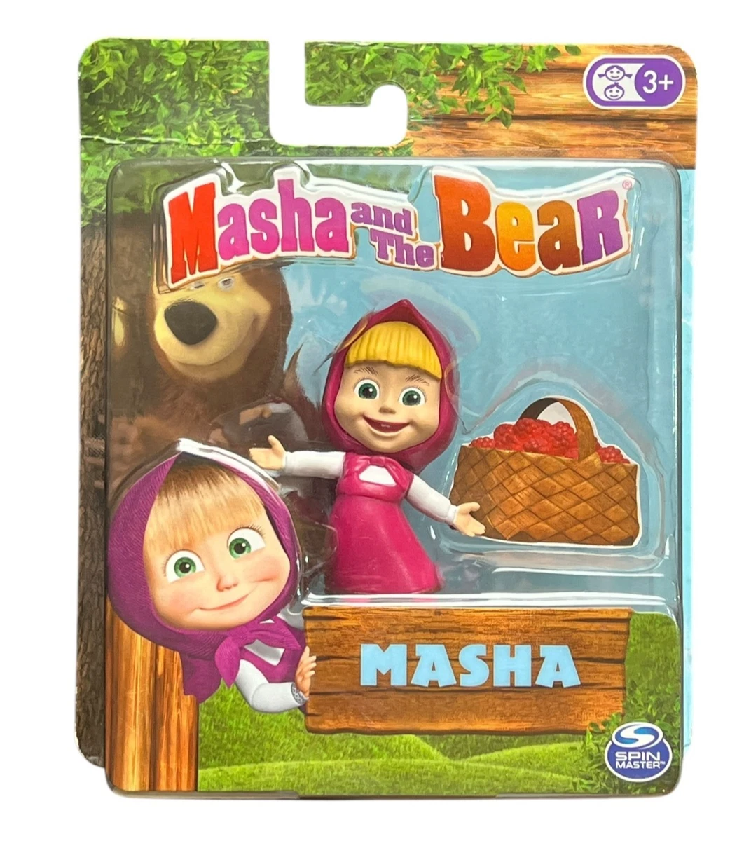 Masha E Orso – Figura Masha Pittrice – Personaggio In Plastica Rigida 6 Cm – Giocattolo Ufficiale