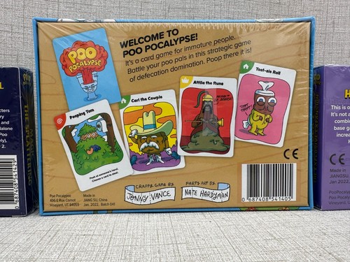 Poo Pocalypse Game, Magic The Splattering and Number 2 Expansion box NEW Sealed - Picture 3 of 8