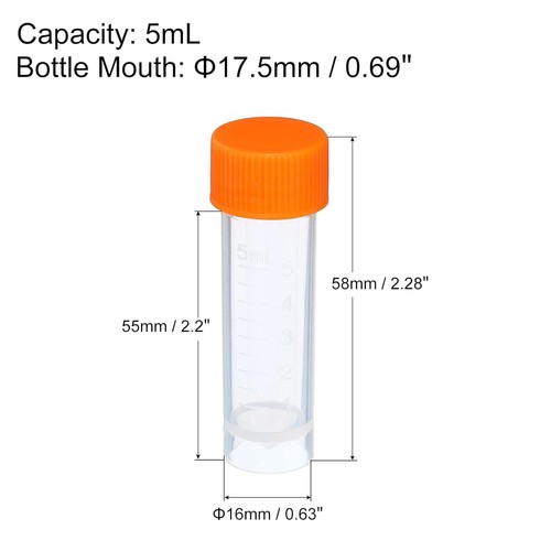 20ml Test Tubes, 20pcs 5.91x0.79in Glass Test Tube Containers 724117772680 - View #7