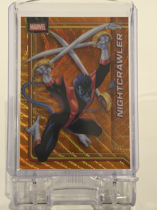 2026 Topps Chrome Marvel Nightcrawler  Orange Wave Refractor /25