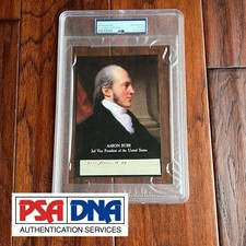 AARON BURR * PSA * Handwritten Autograph Note Signed Dueled Alexander Hamilton