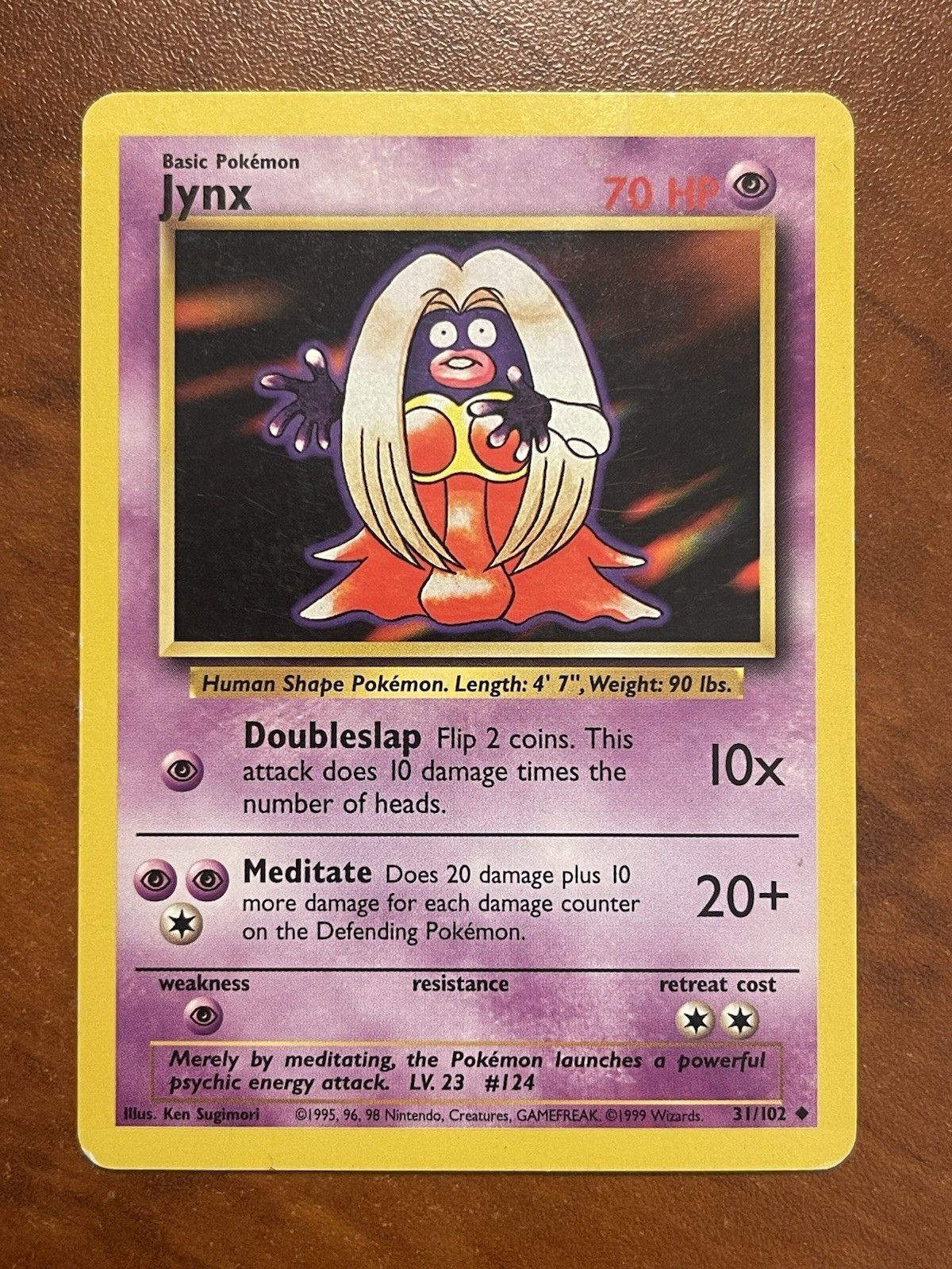 Pokemon-Jynx-Base Set 2-31/102-MP