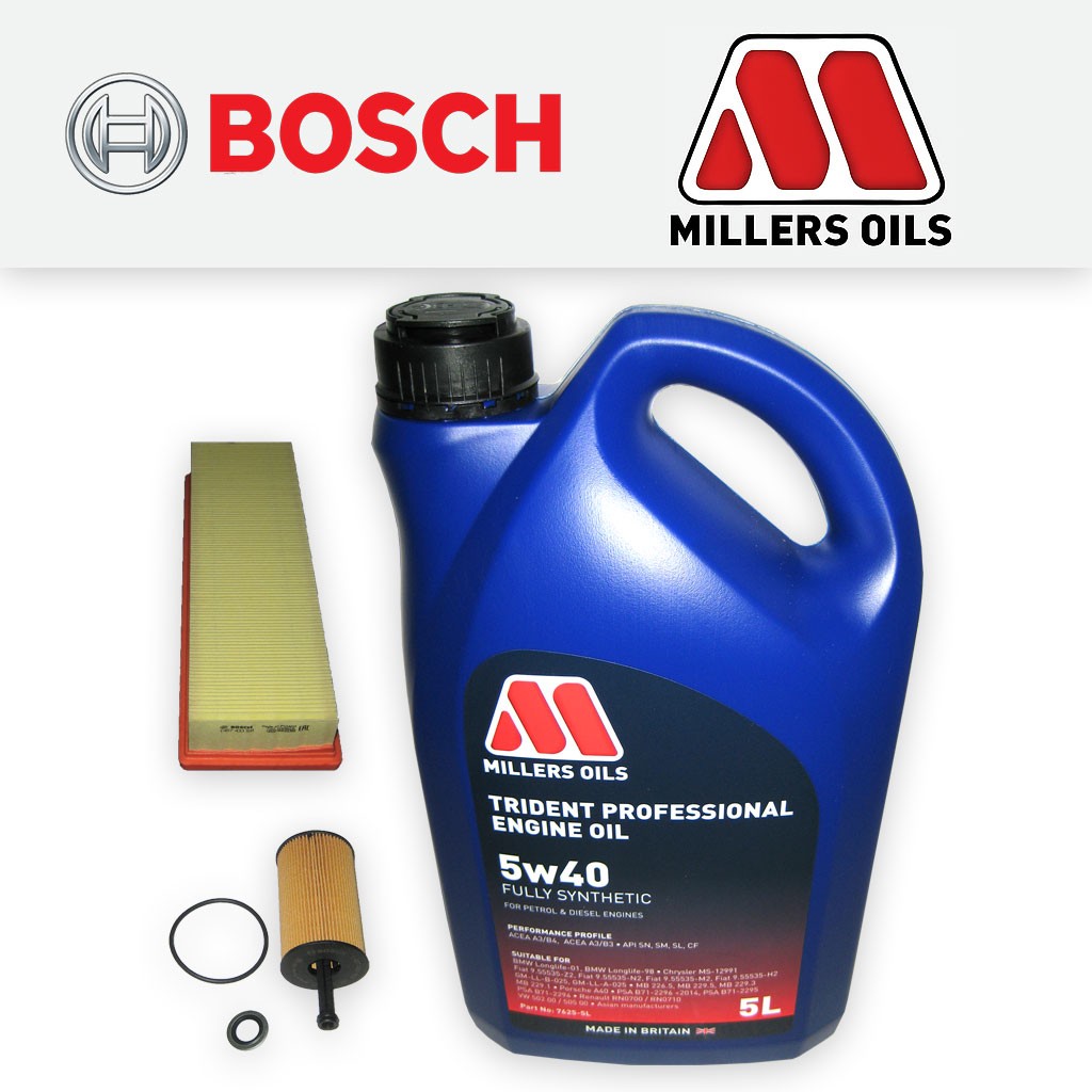 SERVICE KIT for CITROEN C3 1.4 8V PETROL OIL AIR FILTERS +5W40 OIL (2002-2003)