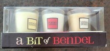 Vtg Henri Bendel Votive Candles Lemon Pomegranate Vanilla Bean Burns 15 Hrs Each