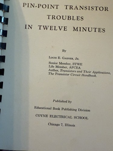 Pin-Point Transistor Troubles in 12 Minutes Manual ~ c. 1959 ~ Original - Picture 3 of 14