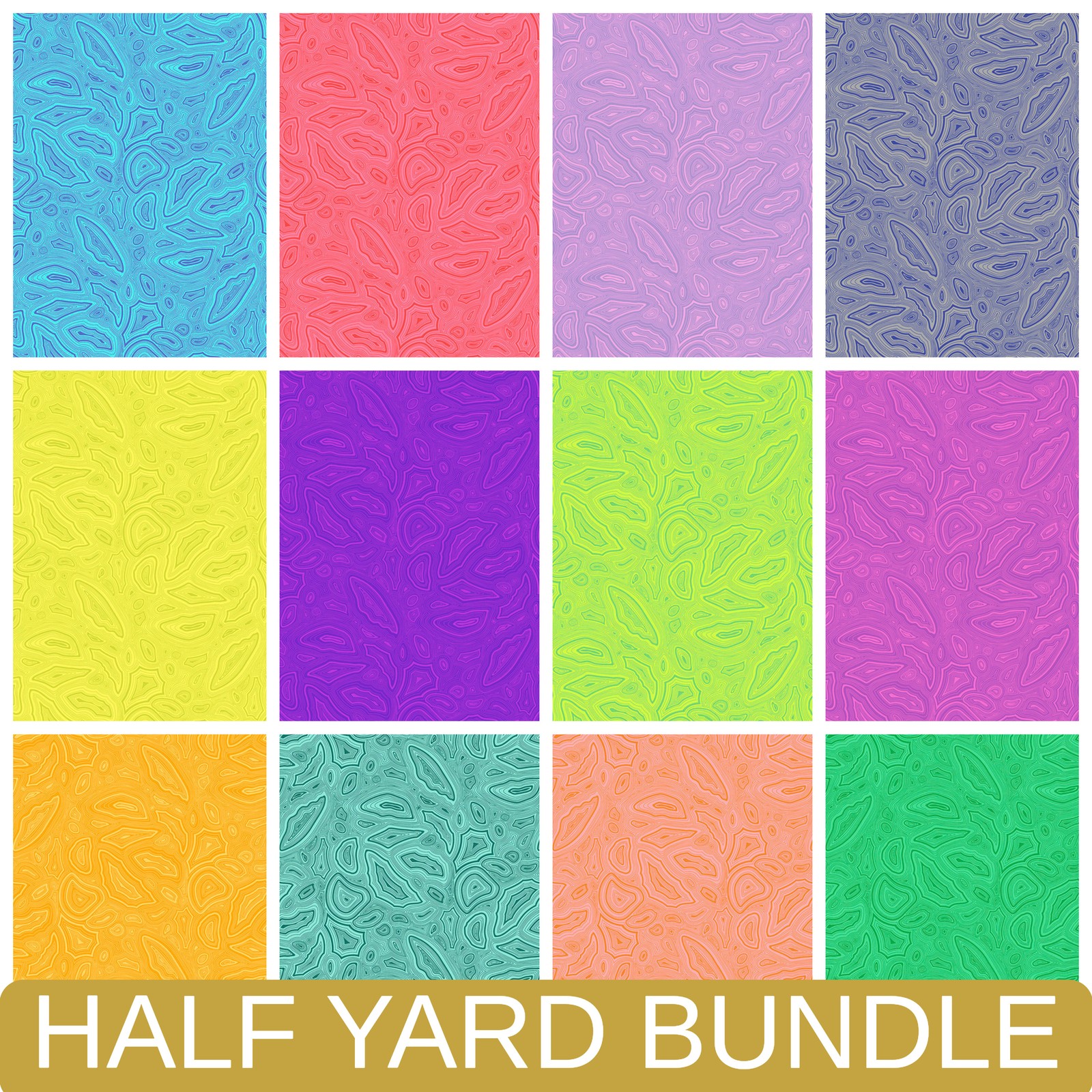 Tula's True Colors in Mineral Half Yard Bundle by Hawthorne Supply Co