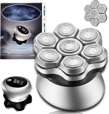 Head Shavers for Bald Men,Upgraded 7D Bald Head Electric Razors,-Ipx6 Waterproof