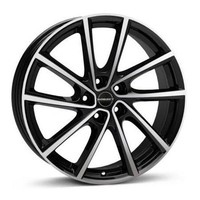 1X Borbet Design V Black Glossy 7.0Jx19 5X114.3 ET45