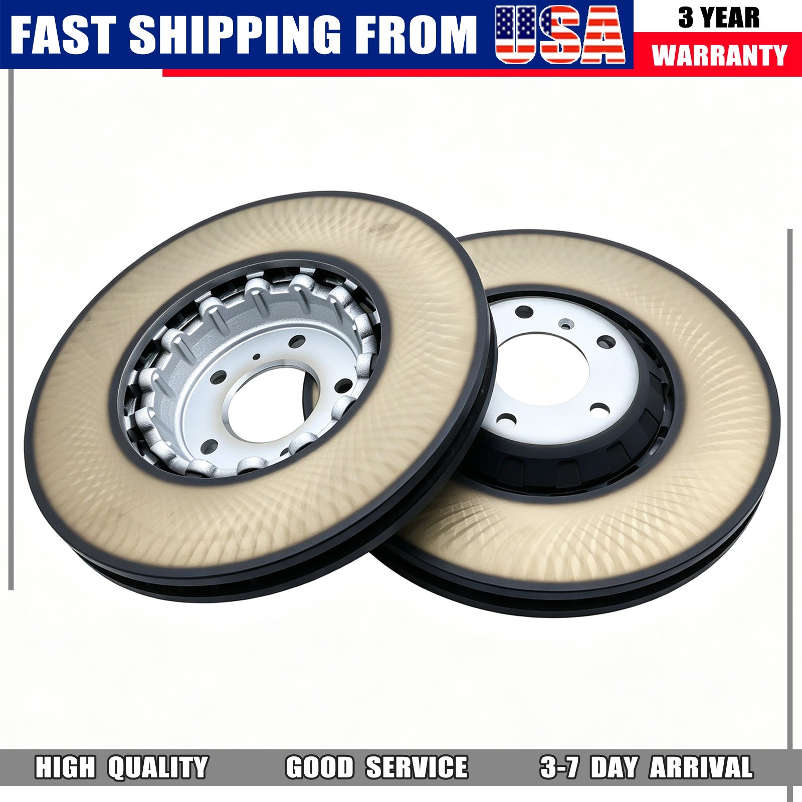 Bentley Bentayga Speed 2016-2023 Front Left, right Brake discs Pair