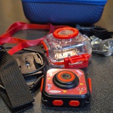PROGRACE Kids Digital Camera Set with Waterproof Case, Mounts, Carrying Case