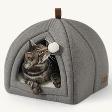 Bedsure Cat Beds for Indoor - 2 in 1 Cat Cave House Tent for Kittens and Small P