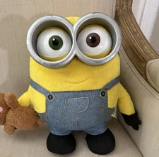 Despicable Me Minion Bob Talking Light Up Blushing Plush with Teddy Bear