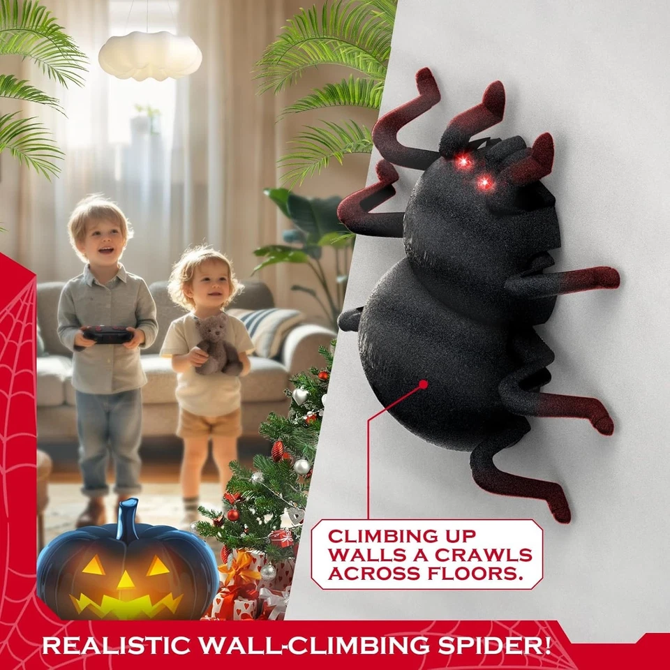 RC Wall Climbing Spider, Rechargeable Remote Control Toy,Christmas Gift for kid - Image 2 of 4