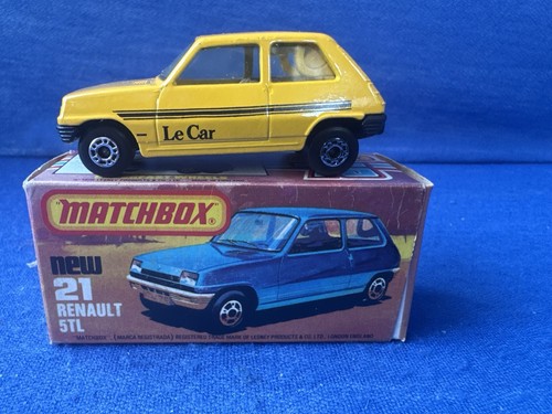 MATCHBOX SUPERFAST - 1976 #21 RENAULT 5TL  - YELLOW LE CAR  *BEAUTY*  MIB🔥 - Picture 1 of 12