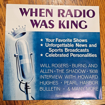 Vintage 1972 Reader's Digest When Radio Was King Vinyl RDA-188 - NM Pearl Harbor