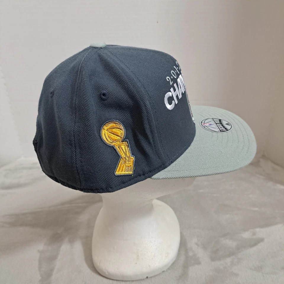 Adidas Miami Heat Cap Snapback Hat 2012 NBA Champions Finals Gray Locker Room - Image 3 of 4