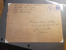 APO 104 HALLE, GERMANY 1945 WWII Army Cover 386 FA Bn ARTILLERY Soldier's Mail